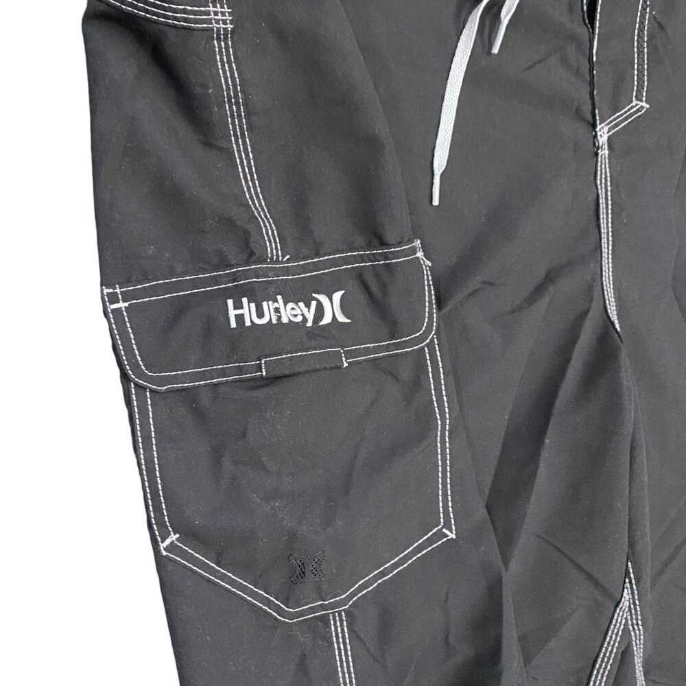 NWT Hurley Mens 42x22 Gray Swim Trunks Board Shorts Knee Length Drawstring Waist - Picture 7 of 15